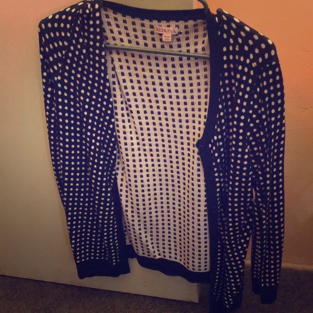 Polka dot cardigan